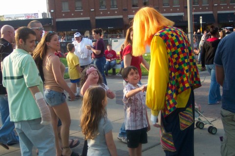 entertaining at riverfest